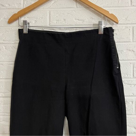 EVERLANE Black Pull On Zip Side Pants Size 4 - Picture 3 of 9